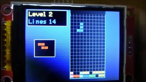 Tetris in Arduino with 2.2" color TFT - YouTube